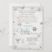 1e Verjaardag Winter Onederland Uitnodiging (Voorkant)