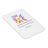 1e Verjaardag zon reis voeg naam kleurrijke zon da Magneet (Rechterzijde)