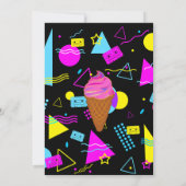 1e verjaardags retro kleurrijke Kinder feestvierin Kaart (Achterkant)