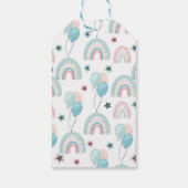 1e Verjaardagscadeau Labels met schattige teddybee Cadeaulabel (Achterkant)