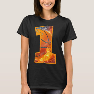 1e verjaardagsfeest Bysketbyll Print nummer 1 jaar T-shirt