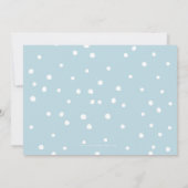 1e VERJAARDAGSFEEST elegante baby blauwe jongen ON Kaart (Achterkant)