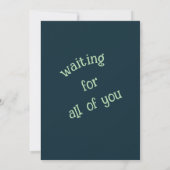 1e verjaardagsfeest Whimsical Animal Celebration Kaart (Achterkant)