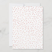 1e verjaardagsfeest - White Rose Gold Kaart (Achterkant)