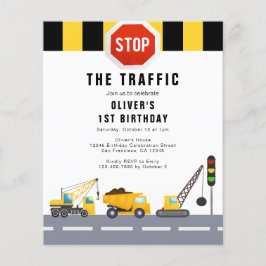 1e verjaardagsfeestje constructie vrachtwagen uitn