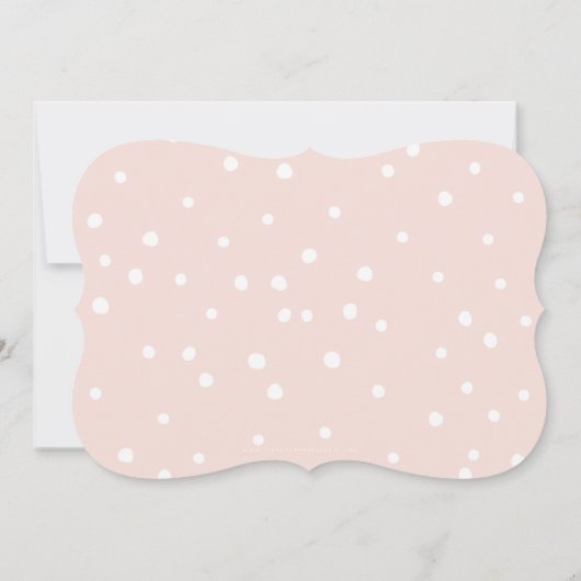 1e VERJAARDAGSFEESTJE elegant baby roze meisje ONE Kaart (Achterkant)