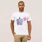 1e verjaardagsfeestje Olifant Mannen T-shirt (Voorkant volledig)