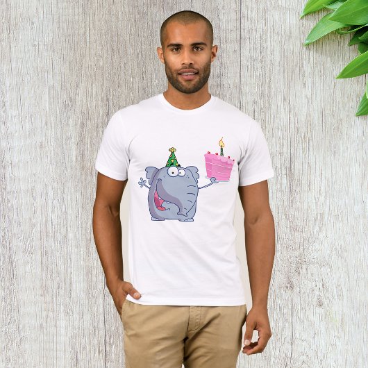 1e verjaardagsfeestje Olifant Mannen T-shirt
