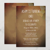 1e verjaardagsfeestje op maat Terracotta Earth 202 Kaart (Voorkant / Achterkant)