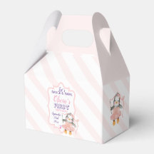 1e verjaardagsfeestje Pinguïn Ballerina Roze Favor
