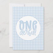 1e verjaardagsfeestje schattig onederful pastel bl kaart (Achterkant)