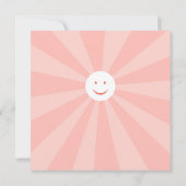 1e verjaardagsfeestje Schattige Chick Bird Meisje  Kaart (Achterkant)