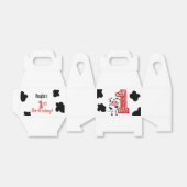 1e Verjaardagsfeestje Treat Box - Koe of Boerderij Bedankdoosjes (Uitgevouwen)