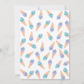 1e verjaardagsfeestje | Uitnodiging voor ijs (Achterkant)