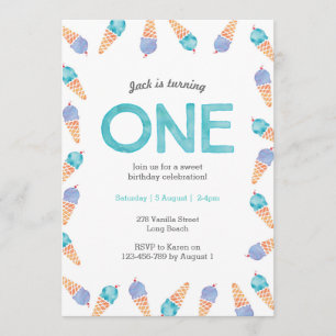 1e verjaardagsfeestje   Uitnodiging voor ijs