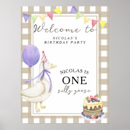 1e verjaardagsfeestje van de gans  poster