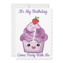 1e verjaardagsfeestuitnodigingen