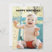 1e verjaardagskaart kaart (Voorkant)