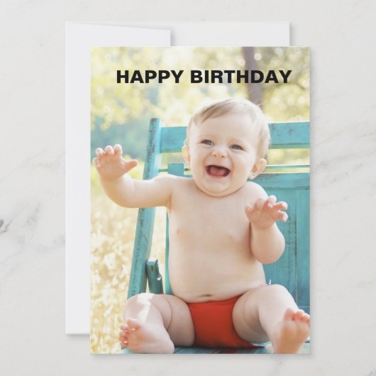 1e verjaardagskaart kaart (Voorkant)