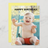 1e verjaardagskaart kaart (Voorkant / Achterkant)