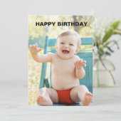 1e verjaardagskaarten kaart (Staand voorkant)