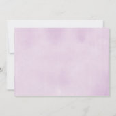 1e verjaardagsmeisje, paarse gouden bloemenfoto kaart (Achterkant)