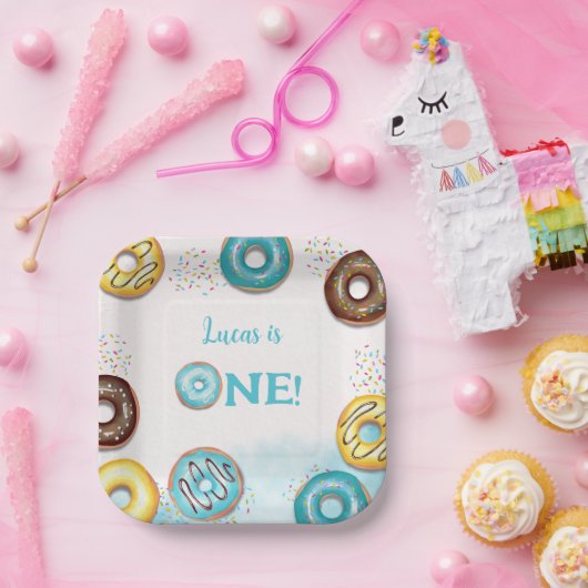 1e verjaardagspapier Bord (Feest)