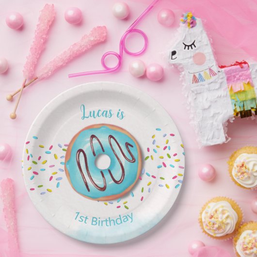 1e verjaardagspapier Bord (Feest)