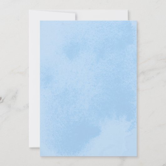 1e Verjaardagsuitnodiging, baby shower uitnodiging (Achterkant)