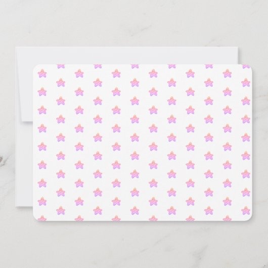 1e verjaardagsuitnodiging Schattige schoolbord roz Kaart (Achterkant)