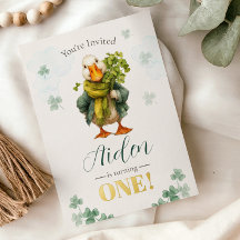 1e verjaardagsuitnodigingskaart - St. Patrick's Da