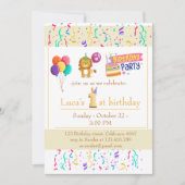 "1e verjaardagsviering kaart (Voorkant)