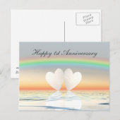 1e verkiezing Paper Hearts Briefkaart (Voorkant / Achterkant)