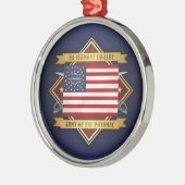 1e Vermont Cavalry Metalen Ornament (Links)