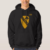 1e Veteranentributeblack van de Cavaleriedivisie Hoodie (Voorkant)