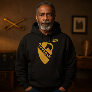 1e Veteranentributeblack van de Cavaleriedivisie Hoodie
