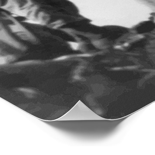 1e vlag op Iwo Jima Poster (Hoek)