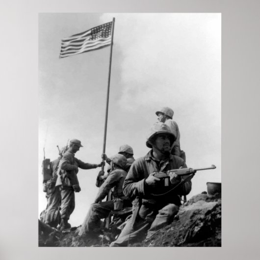 1e vlag op Iwo Jima Poster (Voorkant)