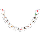 1e vogelaardbei 12 maanden foto-banner vlaggetjes (Alle)