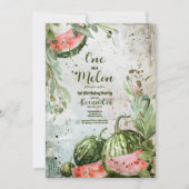 1e Watermeloen Verjaardag Kaart (Voorkant)