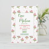 1e Watermeloen Verjaardag Kaart (Staand voorkant)