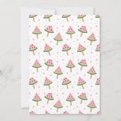 1e Watermeloen Verjaardag Kaart (Achterkant)