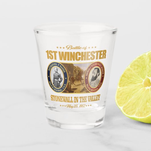 1e Winchester (FH2) Shot Glas (Voorkant)