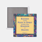 1e zaligheid van preek op de berg magneet (Voorkant / Achterkant)