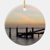 1e zondag 2017 Cacaobeach Keramisch Ornament (Achterkant)