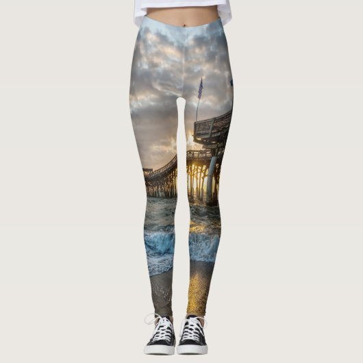 1e zonsopgang 2017 Cacaobeach Leggings (Voorkant)