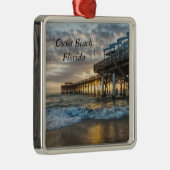 1e zonsopgang 2017 Cacaobeach Metalen Ornament (Rechts)