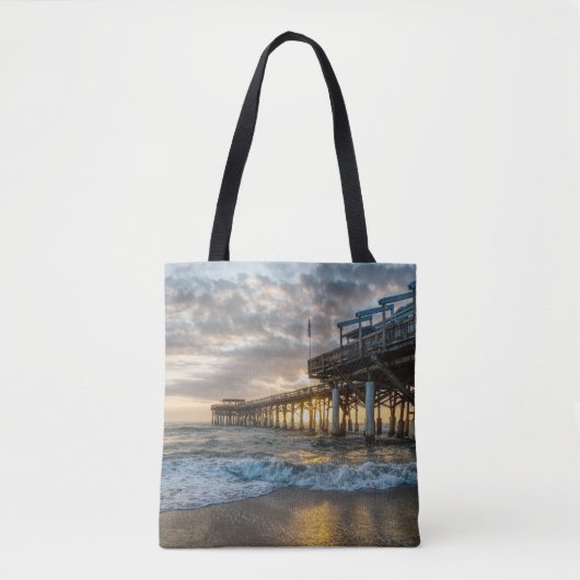 1e zonsopgang 2017 Cacaobeach Tote Bag (Voorkant)