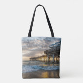 1e zonsopgang 2017 Cacaobeach Tote Bag (Achterkant)