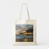 1e zonsopgang 2017 Cacaobeach Tote Bag (Achterkant)